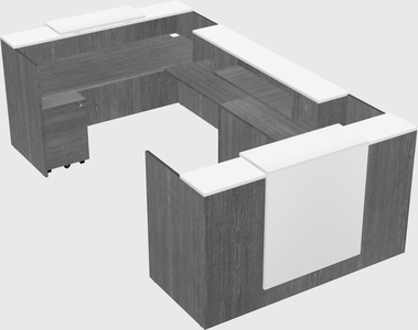 Reception desk u-shape