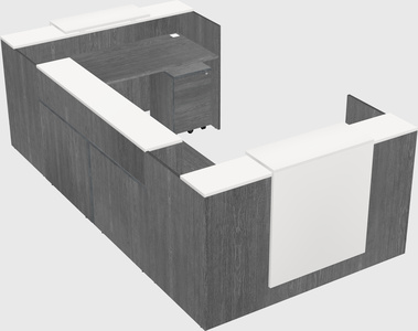 Reception desk u-shape