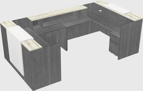 Reception desk u-shape