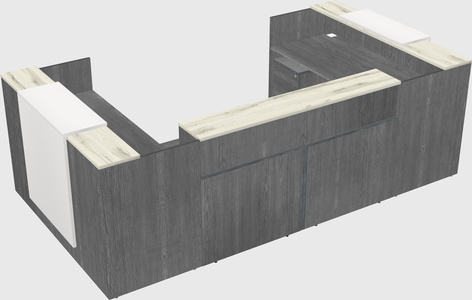 Reception desk u-shape