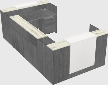 Reception desk u-shape