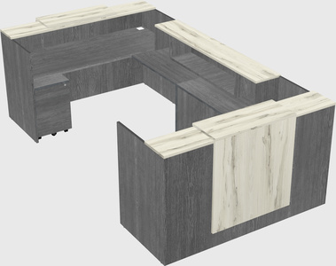 Reception desk u-shape