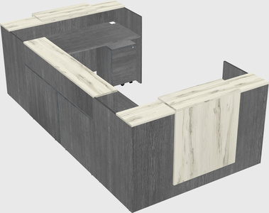 Reception desk u-shape