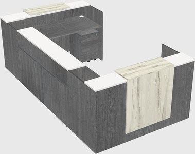 Reception desk u-shape