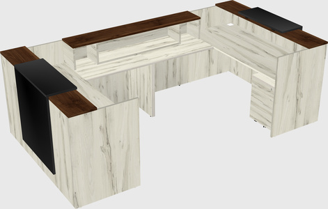 Reception desk u-shape