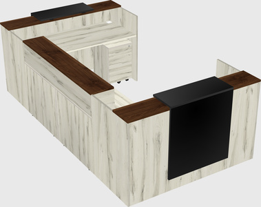 Reception desk u-shape