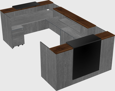 Reception desk u-shape
