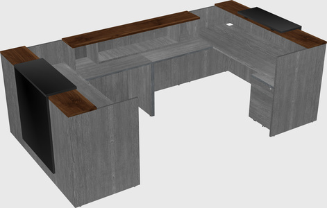 Reception desk u-shape