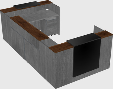 Reception desk u-shape