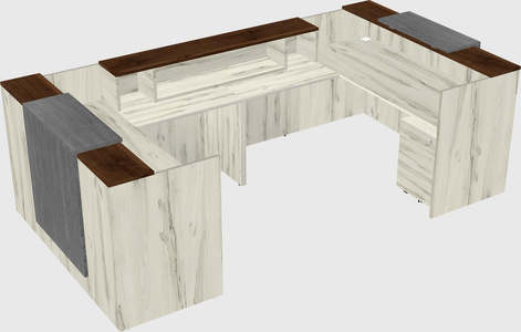 Reception desk u-shape