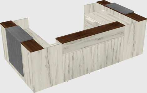 Reception desk u-shape