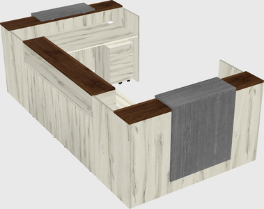 Reception desk u-shape