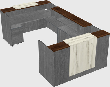 Reception desk u-shape