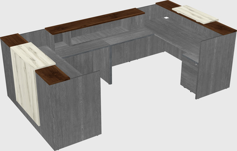 Reception desk u-shape