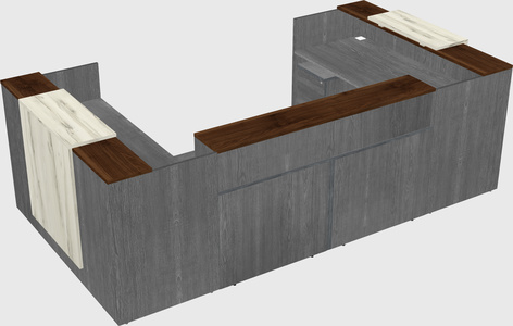 Reception desk u-shape