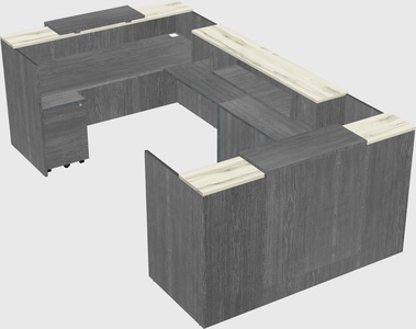 Reception desk u-shape