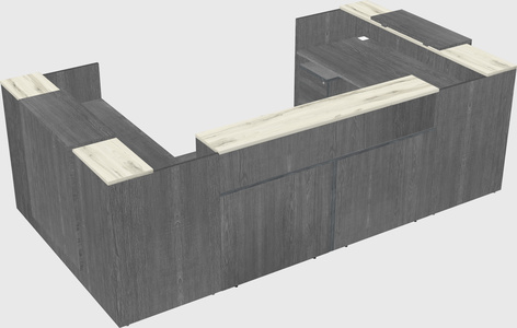 Reception desk u-shape