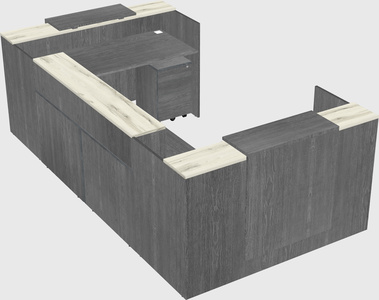 Reception desk u-shape