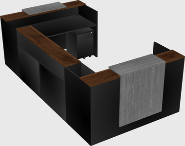 Reception desk u-shape