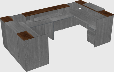Reception desk u-shape