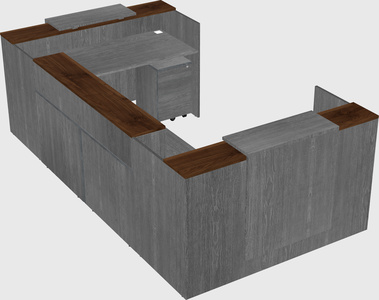 Reception desk u-shape