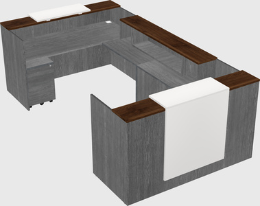 Reception desk u-shape