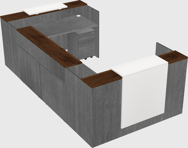 Reception desk u-shape