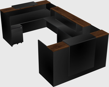 Reception desk u-shape