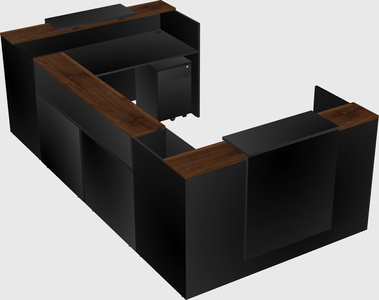 Reception desk u-shape