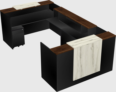 Reception desk u-shape