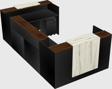 Reception desk u-shape