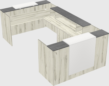 Reception desk u-shape