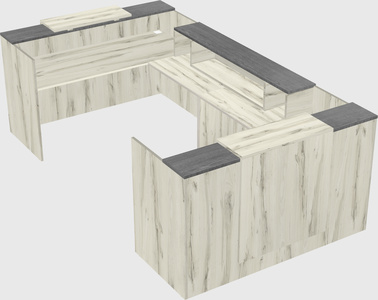 Reception desk u-shape