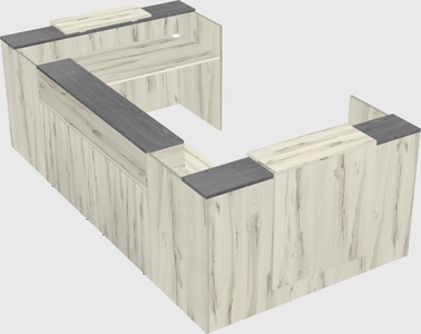 Reception desk u-shape