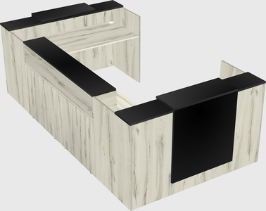 Reception desk u-shape