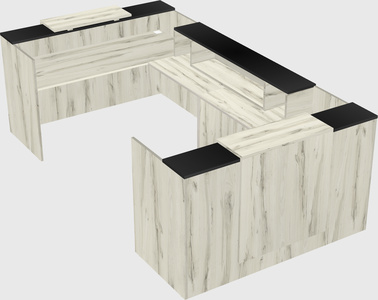 Reception desk u-shape