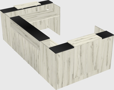 Reception desk u-shape