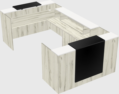 Reception desk u-shape