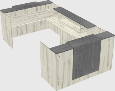 Reception desk u-shape