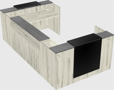 Reception desk u-shape