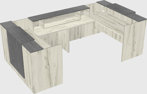 Reception desk u-shape