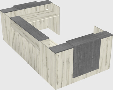 Reception desk u-shape