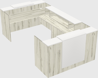 Reception desk u-shape