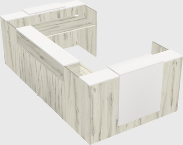 Reception desk u-shape