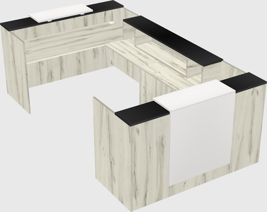 Reception desk u-shape