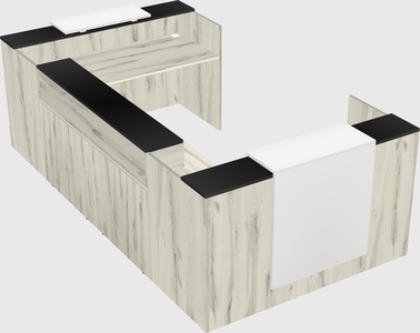 Reception desk u-shape