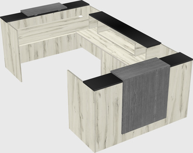 Reception desk u-shape