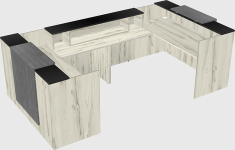 Reception desk u-shape