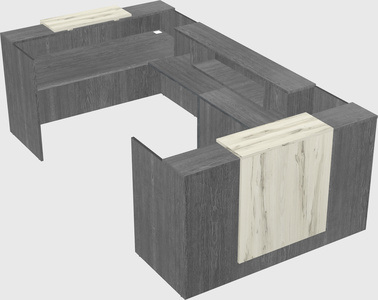 Reception desk u-shape
