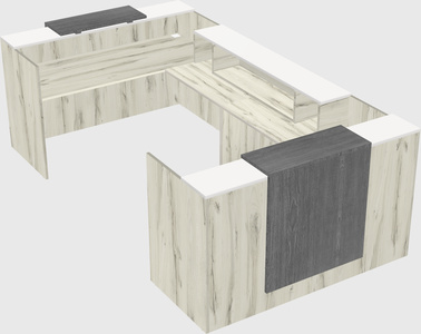 Reception desk u-shape